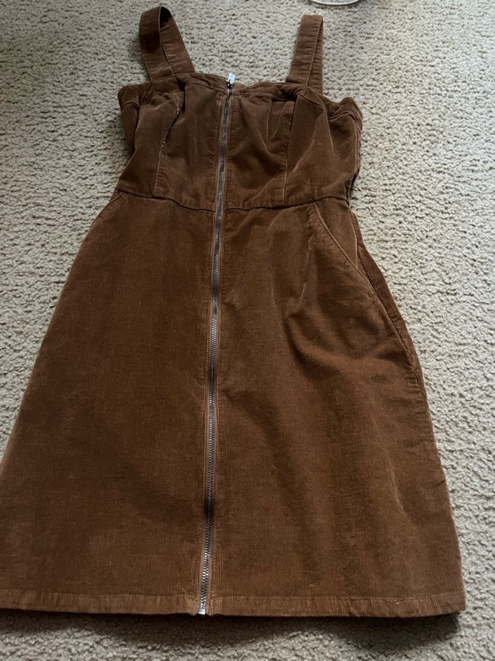 Zipper overall dress